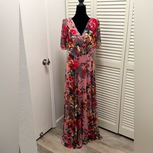 Vibrant Floral Maxi Dress